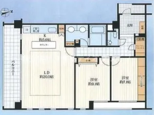 ウェリス麻布狸穴【5階】の間取り