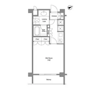 オーキッドレジデンス神楽坂【3階】の間取り