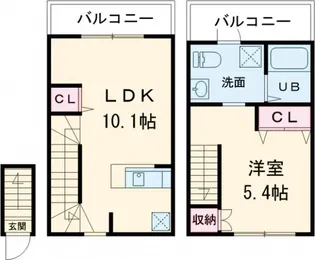 プライムガーデン東武練馬【2階】の間取り