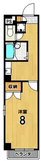 ドミトリー三条【7階】の間取り