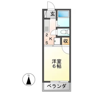 メゾン ジュメール A棟【2階】の間取り
