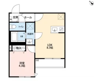 千葉県流山市南流山3【アパート】の間取り
