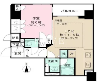 ポレスター千代田御茶ノ水【4階】の間取り