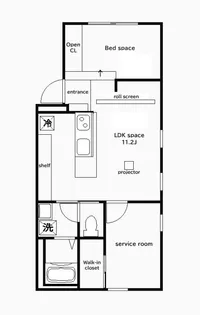 CREAL清澄白河【1階】の間取り