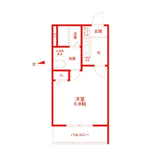 イニッツィオ永田南【2階】の間取り