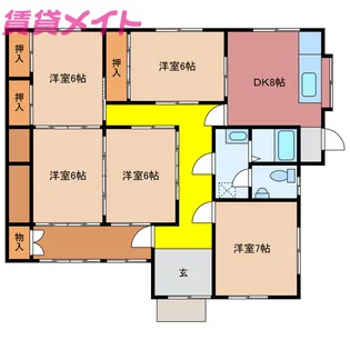 三重県鈴鹿市若松北1【一戸建】の間取り