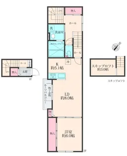 仮)相模原市中央区上溝アパート【2階】の間取り
