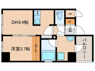 ノヴェル堀江町【10階】の間取り