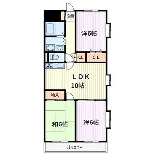ダイヤメゾン戸田公園【3階】の間取り
