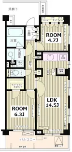 クラッサ成城【2階】の間取り
