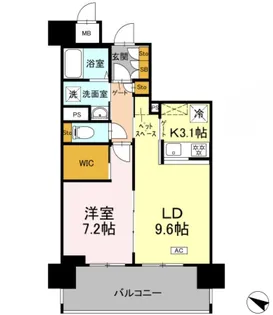 リーラ横浜川和町【9階】の間取り