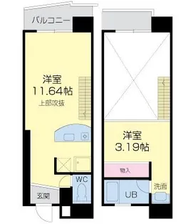 大阪府大阪市西区靱本町2【マンション】の間取り