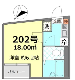 メゾンたくづの【2階】の間取り
