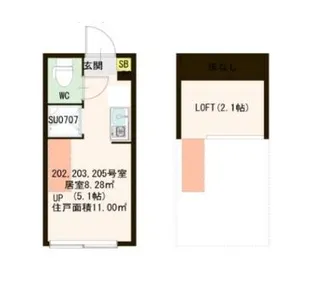 プランドール桜台【2階】の間取り