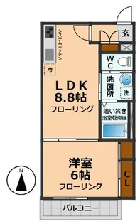 ルナ永福【2階】の間取り