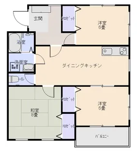 メゾン昭和土地【2階】の間取り