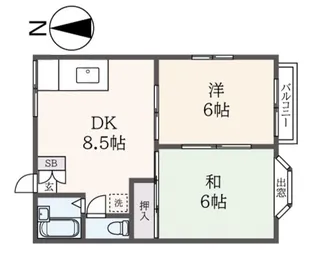 グランドハイム丸山【2階】の間取り