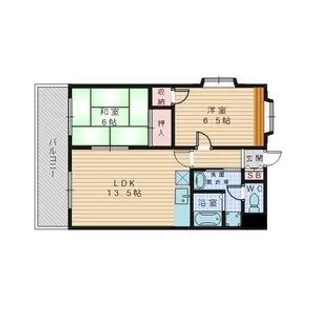 サンシャイン渡辺【4階】の間取り