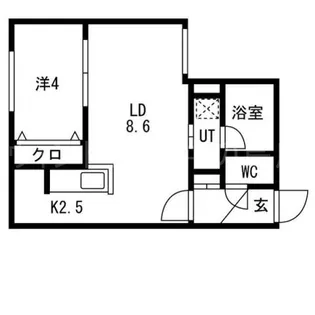 シティプレミア栄通【1階】の間取り