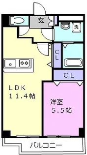 メゾン・ド・ルミエール【6階】の間取り