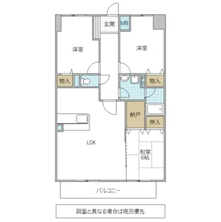 ミオパラッツオ水戸【3階】の間取り