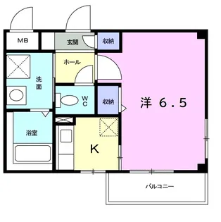 【ラ・メゾン カシュ】【2階】の間取り