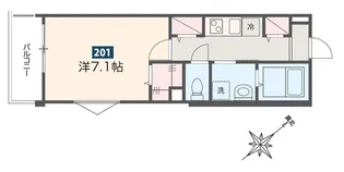 MELDIA鷲宮【2階】の間取り