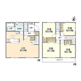 千葉県千葉市中央区生実町【一戸建】の間取り