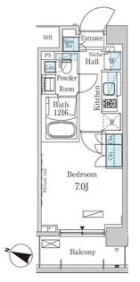 パークアクシス西馬込【2階】の間取り