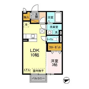 パネトーネ東海【1階】の間取り