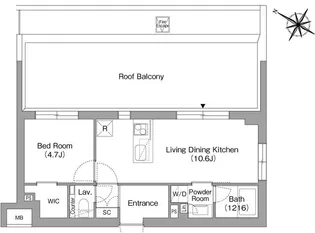 オルサス戸越銀座【5階】の間取り