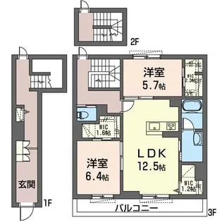 ブルームガルテン【3階】の間取り