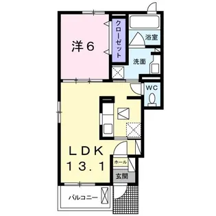 オーク・エミアスB【1階】の間取り