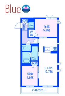エクセランシャトー【1階】の間取り