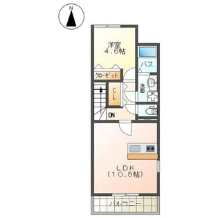 ロイヤルコート 湘南【2階】の間取り