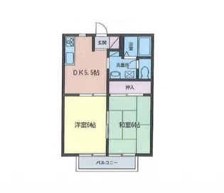 ハイムカトレア【2階】の間取り