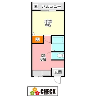パサージュ新町【1階】の間取り