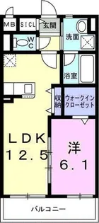 ヴィラフェリシア【5階】の間取り