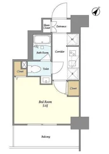 La Douceur四ツ木East【7階】の間取り