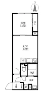 東京都杉並区天沼3【マンション】の間取り