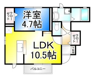 エスパシオ・y【1階】の間取り