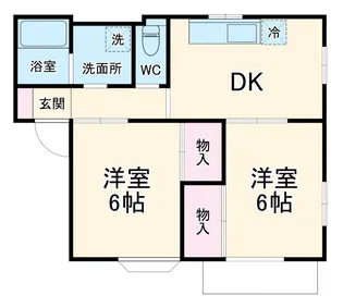 ピソ桜木【1階】の間取り