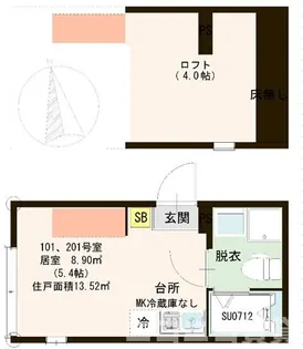 ハーモニーテラス東金町VI【2階】の間取り
