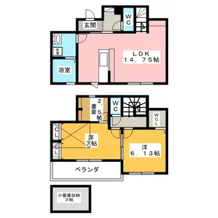 神奈川県横浜市栄区鍛冶ケ谷1【一戸建】の間取り