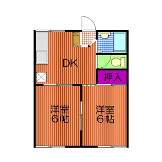 シーサイド材木座【1階】の間取り