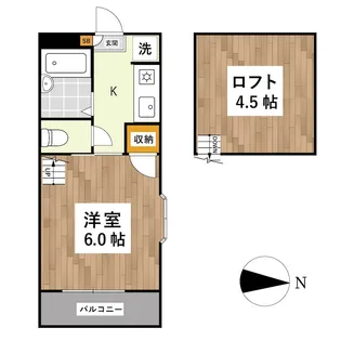 ハイエスト新南部【1階】の間取り