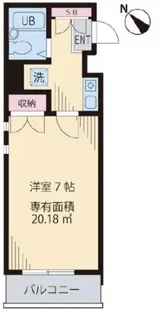 パークハイム桜新町【3階】の間取り