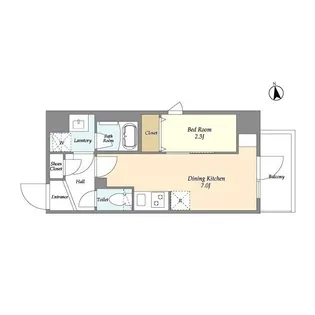 グランカーサ上野松が谷【6階】の間取り