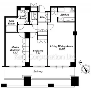 神谷町プライムプレイスレジデンス【12階】の間取り