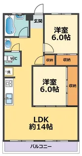 第一ハイツシャトー【3階】の間取り